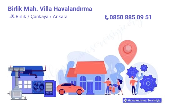 Birlik villa havalandırma sistemleri imalat firması iletişim bilgileri