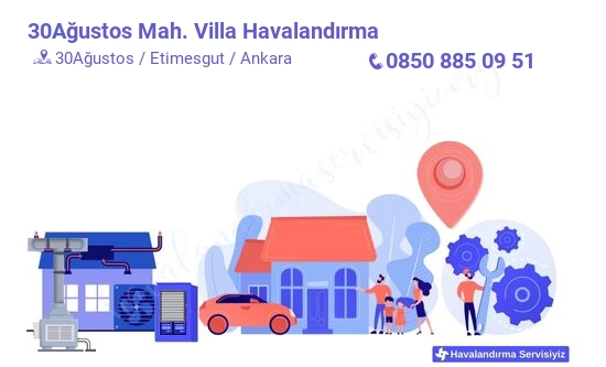 30Ağustos villa havalandırma sistemleri imalat firması iletişim bilgileri