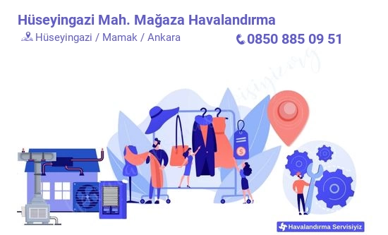 Hüseyingazi mağaza havalandırma sistemleri imalat firması iletişim bilgileri