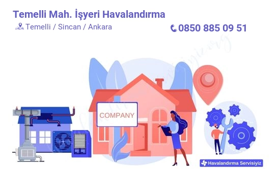 Temelli işyeri havalandırma sistemleri imalat firması iletişim bilgileri