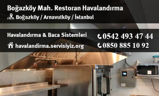 Boğazköy restoran havalandırma sistemleri, Boğazköy restoran havalandırma imalat, Boğazköy restoran havalandırma servisi, Boğazköy restoran havalandırma firması