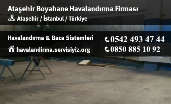 Ataşehir boyahane havalandırma sistemleri, Ataşehir boyahane havalandırma imalat, Ataşehir boyahane havalandırma servisi, Ataşehir boyahane havalandırma firması