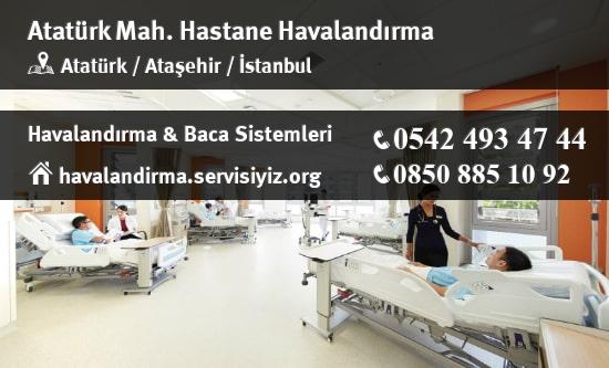Atatürk hastane havalandırma sistemleri, Atatürk hastane havalandırma imalat, Atatürk hastane havalandırma servisi, Atatürk hastane havalandırma firması