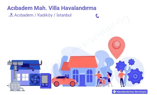 Acıbadem villa havalandırma sistemleri imalat firması iletişim bilgileri
