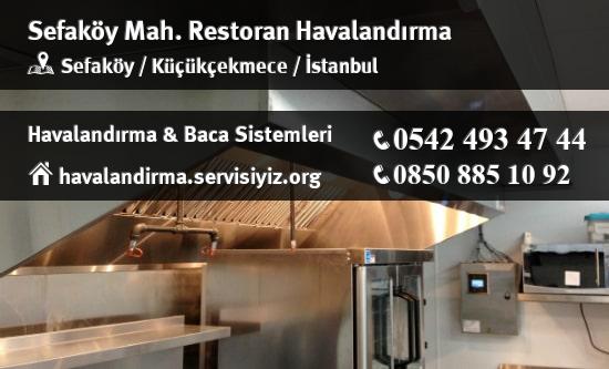 Sefaköy restoran havalandırma sistemleri, Sefaköy restoran havalandırma imalat, Sefaköy restoran havalandırma servisi, Sefaköy restoran havalandırma firması
