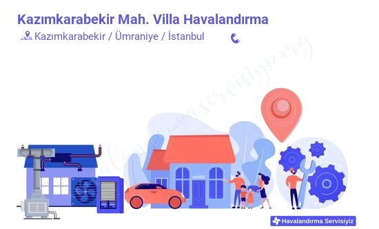 Kazımkarabekir villa havalandırma sistemleri imalat firması iletişim bilgileri