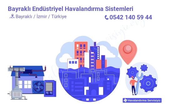 Bayraklı endüstriyel havalandırma sistemleri servisi iletişim bilgileri
