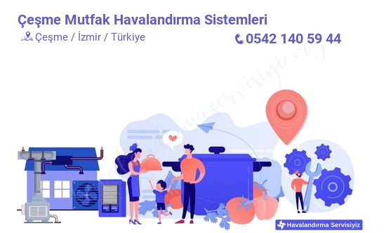 Çeşme mutfak havalandırma sistemleri servisi iletişim bilgileri