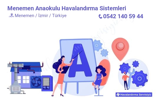 Menemen anaokulu havalandırma sistemleri servisi iletişim bilgileri