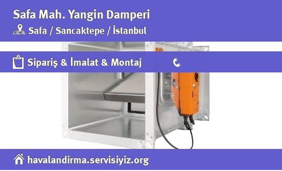 Safa Yangin Damperi, Safa Yangin Damperi İmalatçısı, Safa Yangin Damperi Fiyatları, Safa Yangin Damperi Satan Yerler