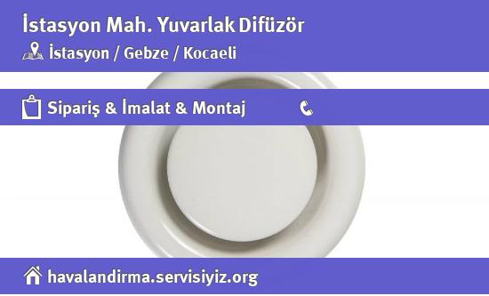 İstasyon Yuvarlak Difüzör, İstasyon Yuvarlak Difüzör İmalatçısı, İstasyon Yuvarlak Difüzör Fiyatları, İstasyon Yuvarlak Difüzör Satan Yerler